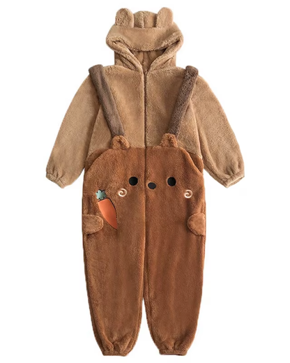 Pijama de felpa con forma de animales